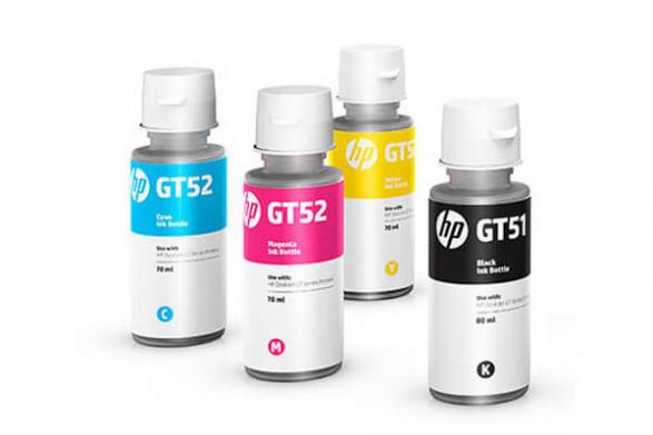 фото Оригинальные чернила для HP DeskJet GT 5820 (70 мл, 4 цвета)