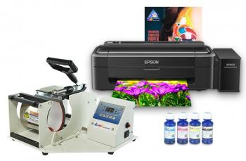 Термопресс INKSYSTEM M-01 для кружек и принтер Epson L132 с набором для сублимационной печати Термопресс INKSYSTEM M-01 для кружек и принтер Epson L132 с набором для сублимационной печати