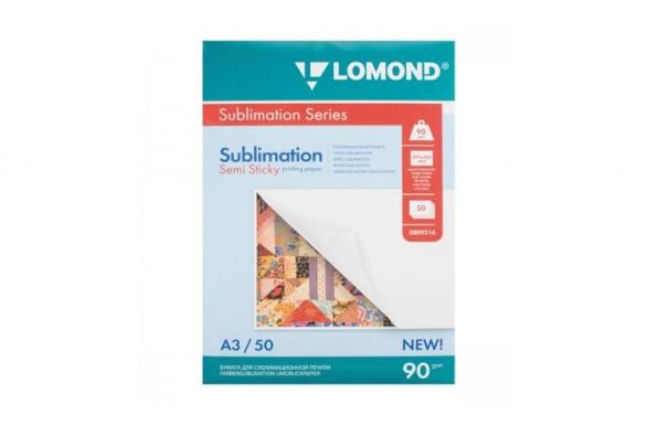Сублимационная бумага  Lomond Sublimation A3 (100g) 50 листов, липкая (809316)