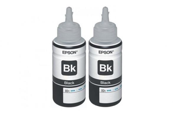 Оригинальные чернила для Epson T673 Black (70 мл) - 2шт
