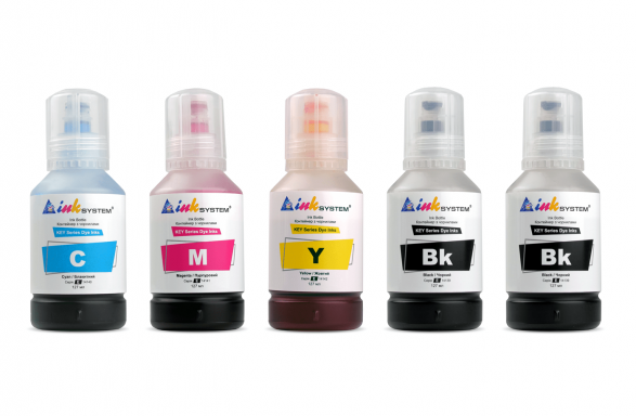 изображение Светостойкие чернила INKSYSTEM для фотопечати 127 мл (5 цветов)